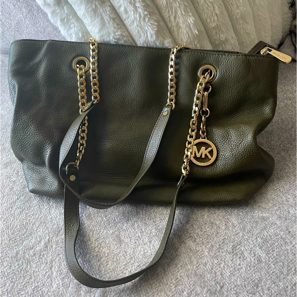 Michael Kors Olive Green Handbag